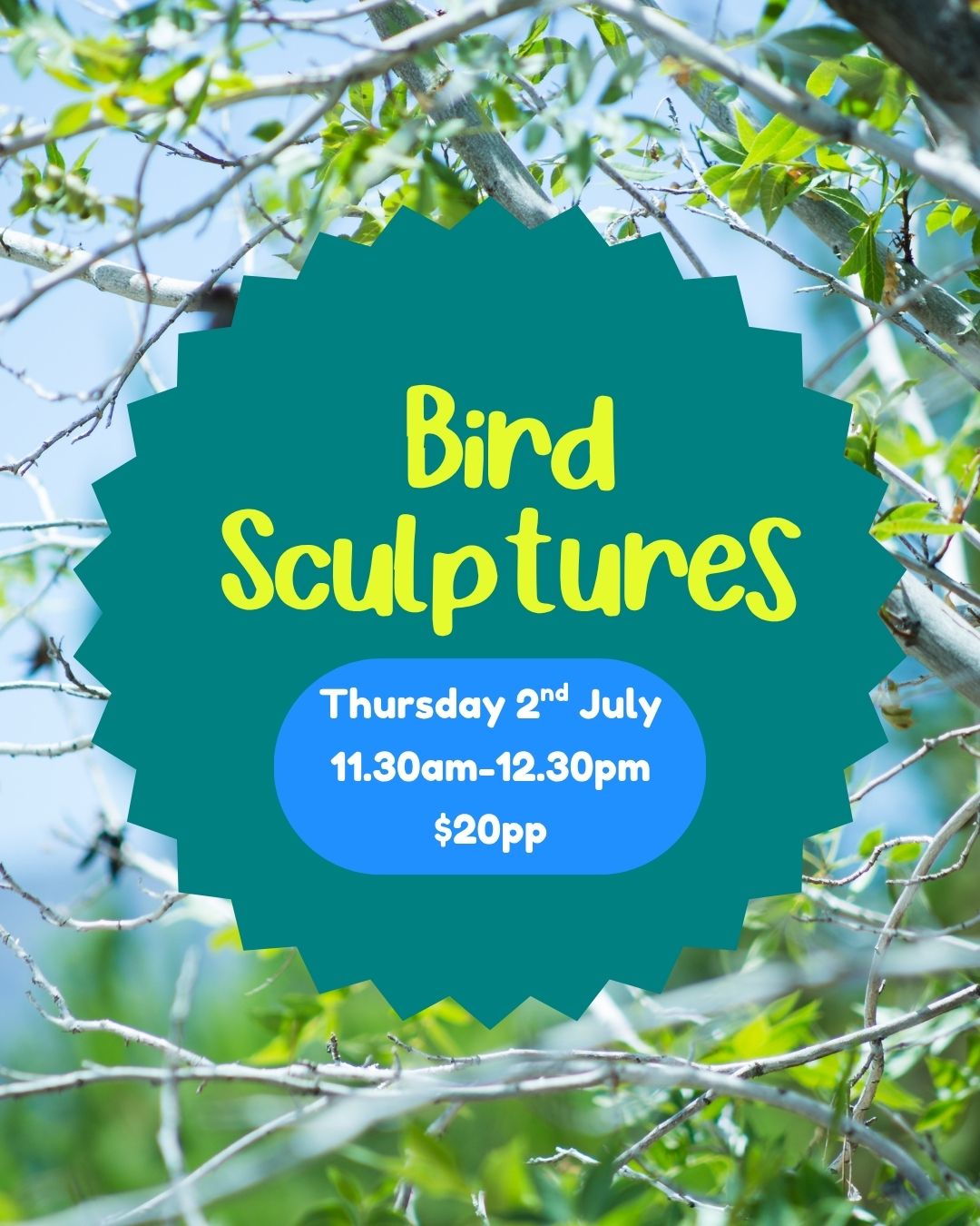 Thursday 2nd July | Bird Sculptures| 11.30am-12.30pm