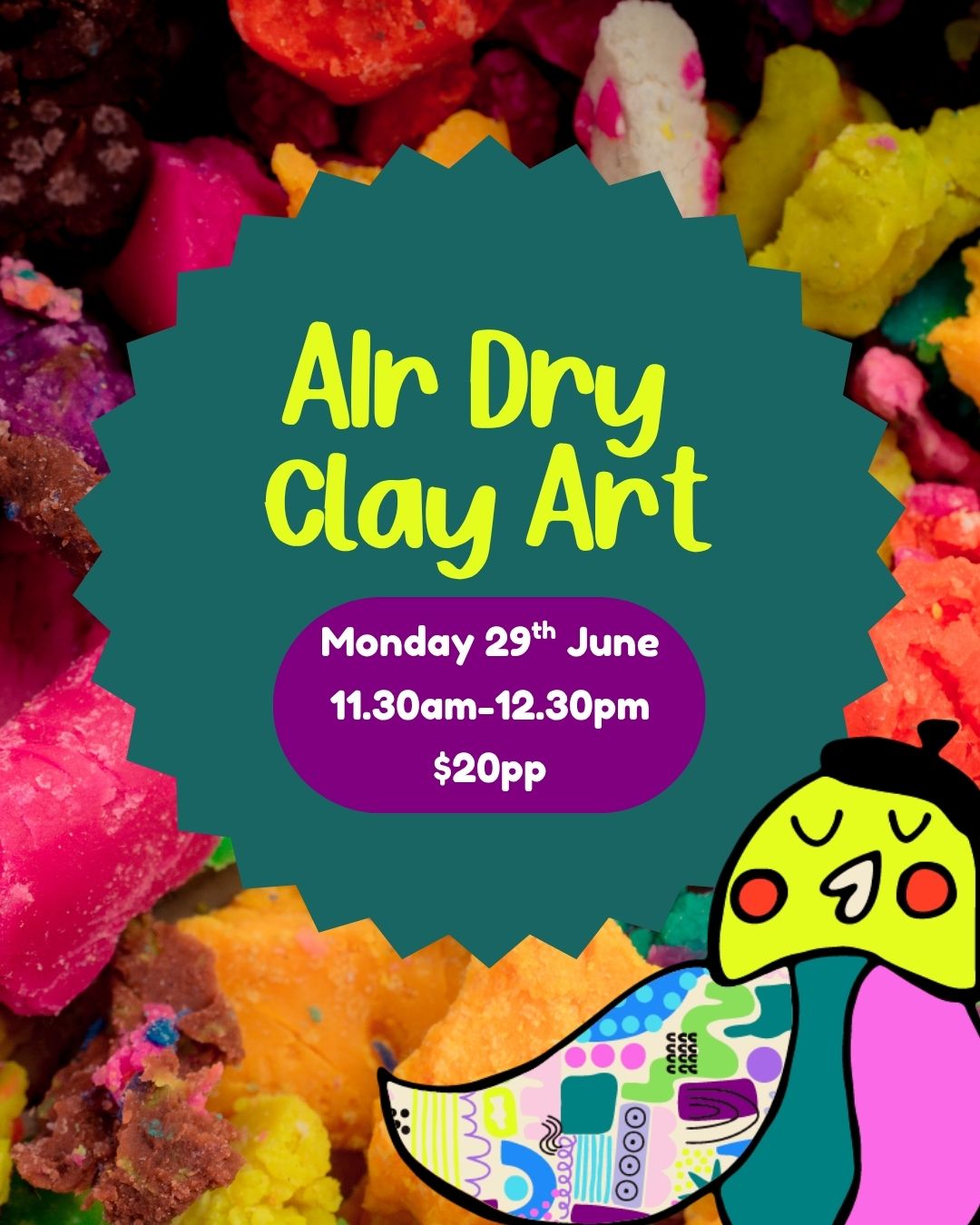 Monday 29th June | Air Dry Clay| 11.30am-12.30pm