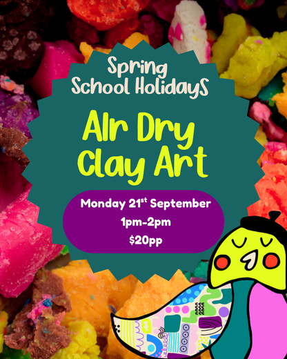 Monday 21st September| Air Dry Clay| 1pm-2pm