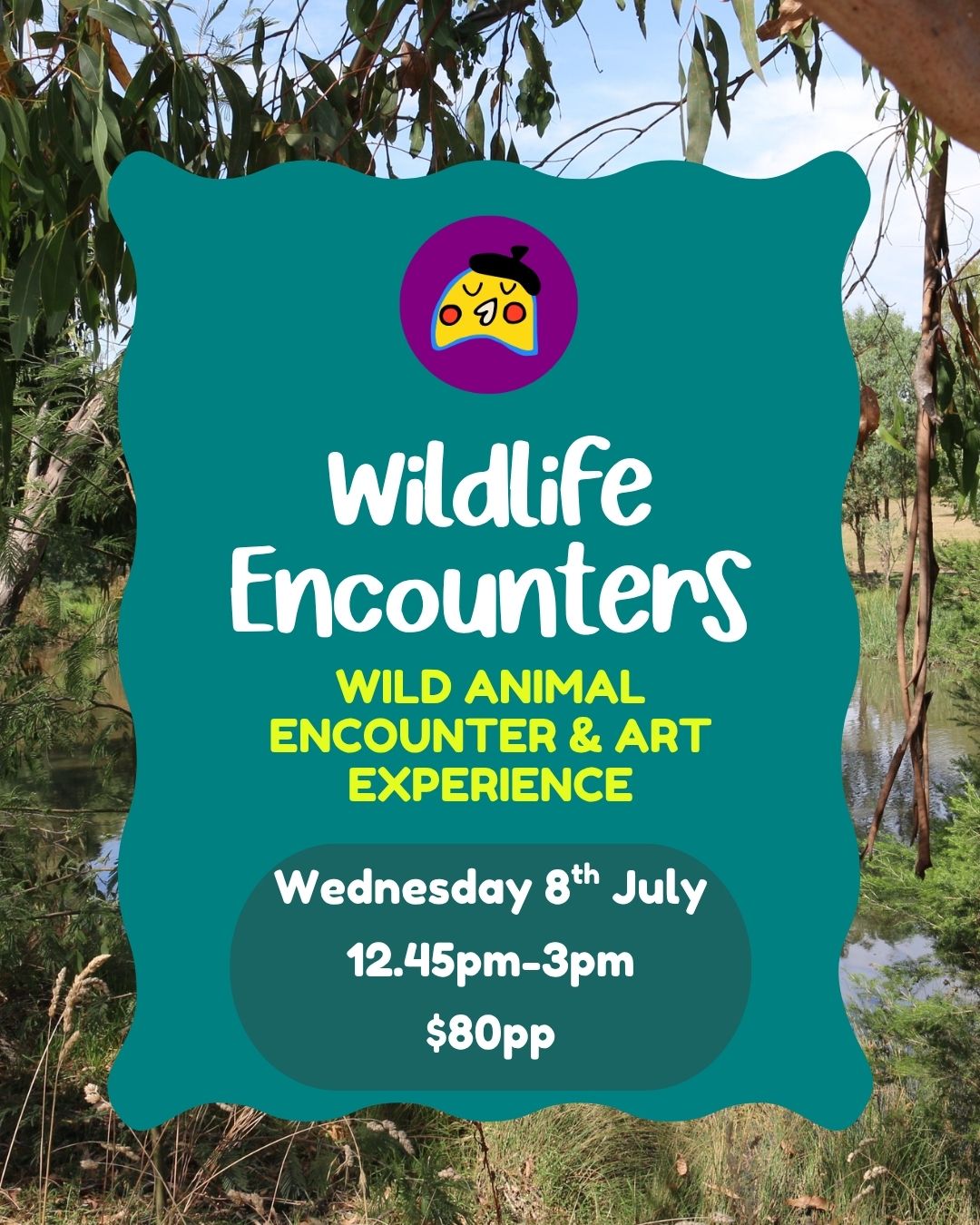 Wednesday 8th July| Wild Life Encounters| 12.45pm-3pm