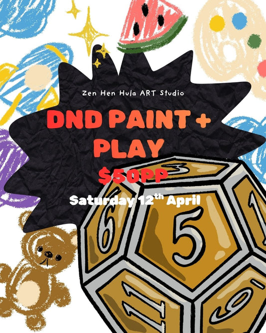 Sunday 12th April | DnD PAINT + PLAY | 1.30pm=4pm