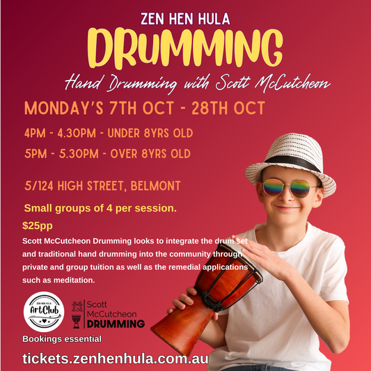 Hand Drumming with Scott McCutcheon - Over 8 years old - 5pm-5.30pm