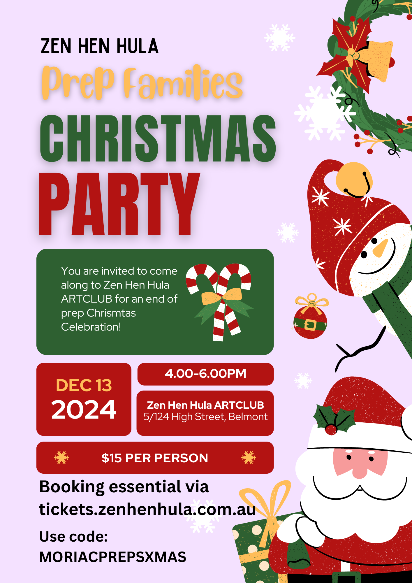 Moriac Preps Christmas Party