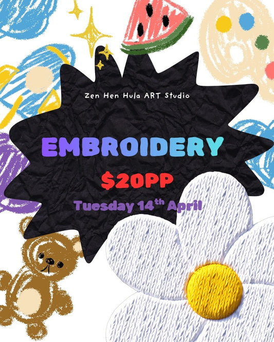 Tuesday 14th April | EMBROIDERY | 10am-11am