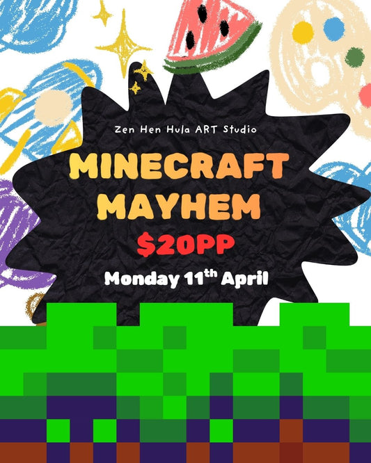 Monday 11th April | MINECRAFT MAKING MAYHEM | 11.30am-12.30pm